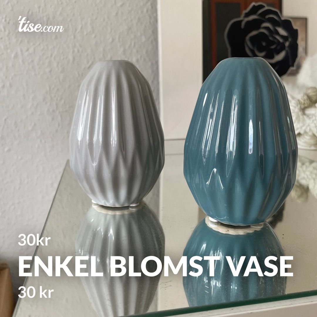 Enkel blomst vase