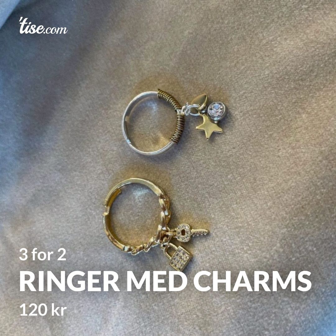 Ringer med charms