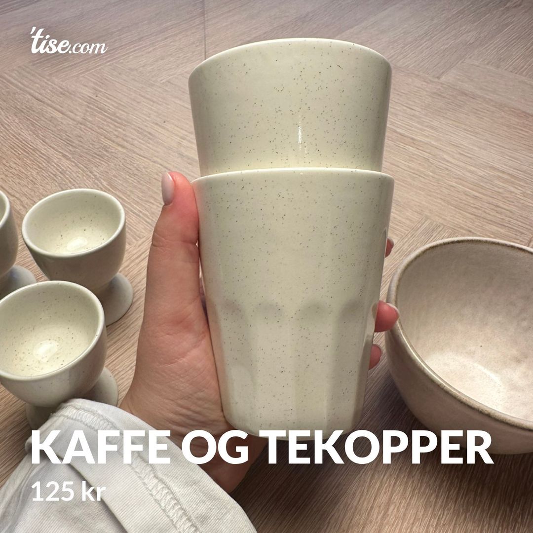 Kaffe og tekopper