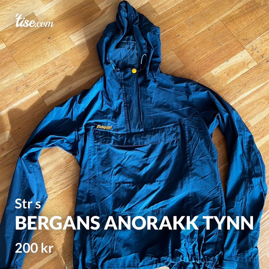 Bergans anorakk tynn