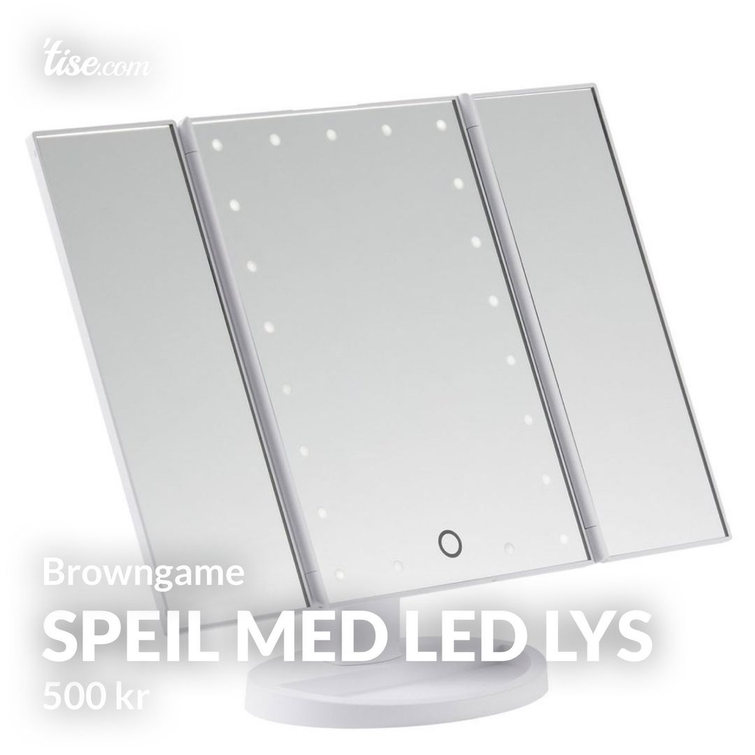 Speil med LED Lys