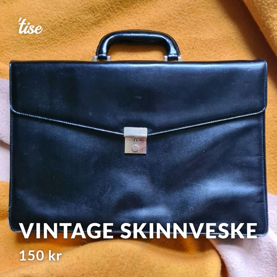 Vintage skinnveske