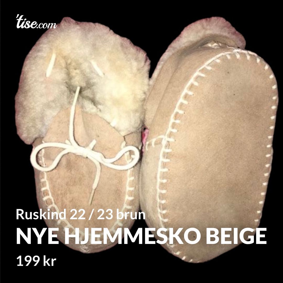 Nye hjemmesko beige