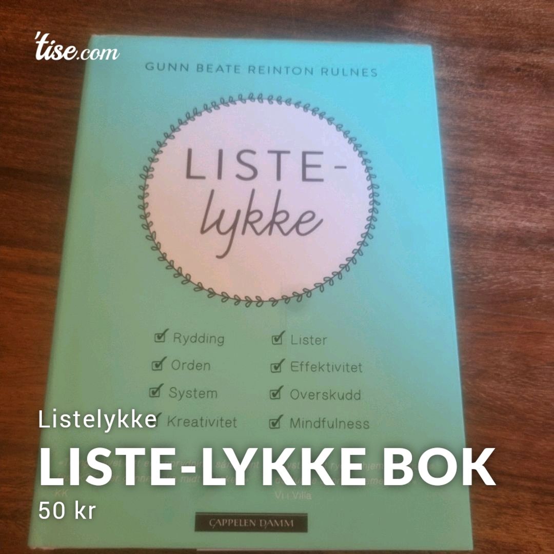 LISTE-lykke Bok