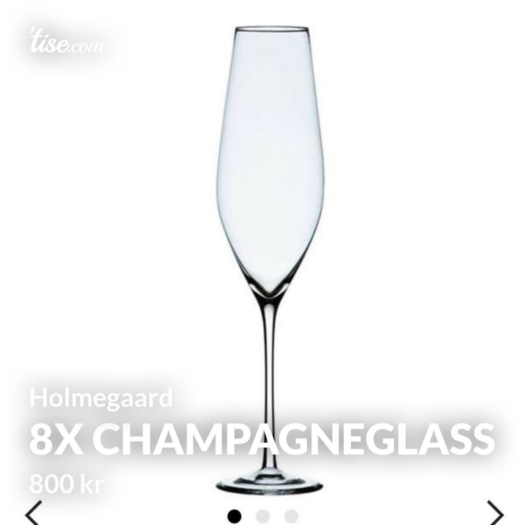 8x Champagneglass