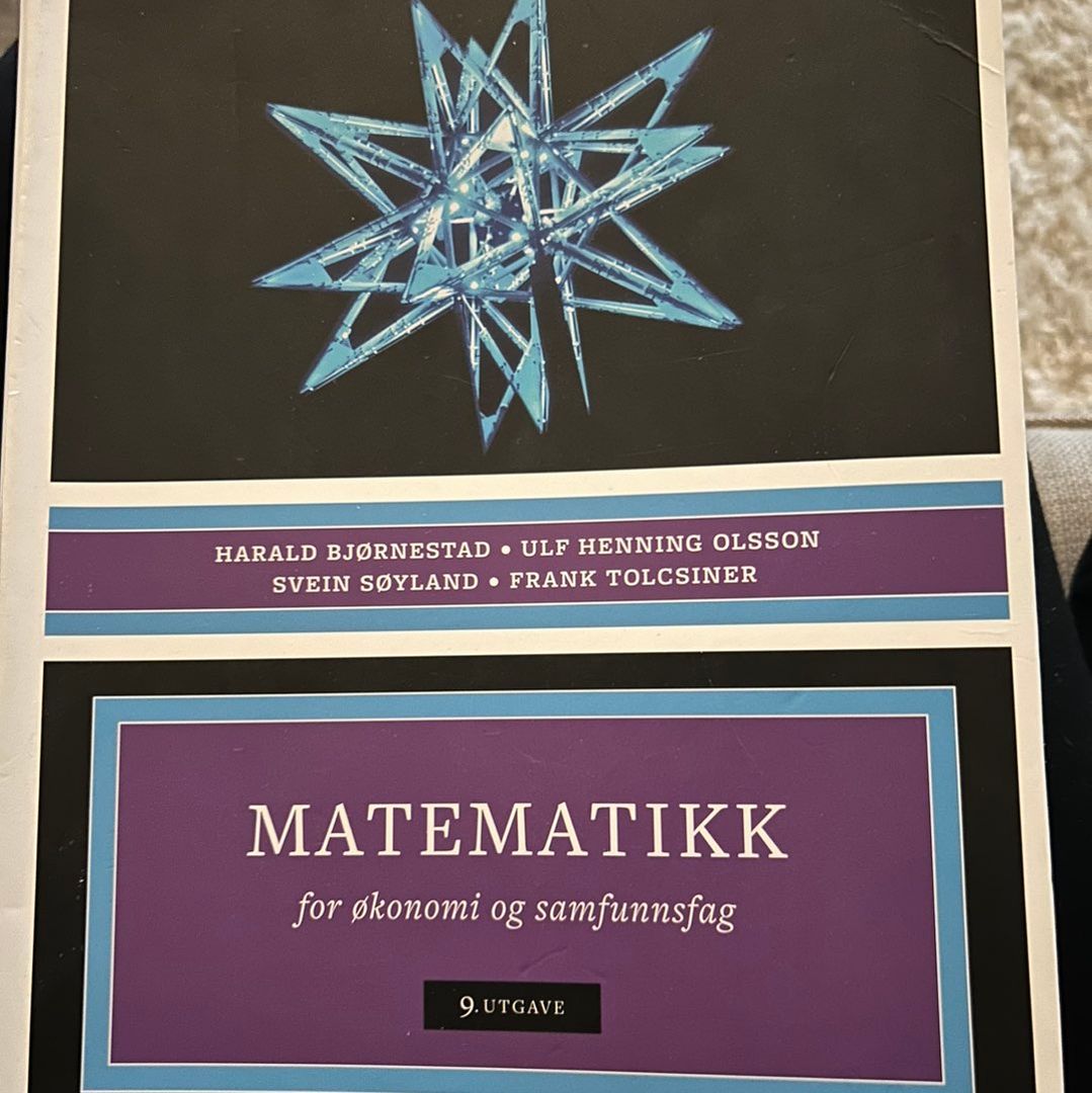 Matematikk økonomi