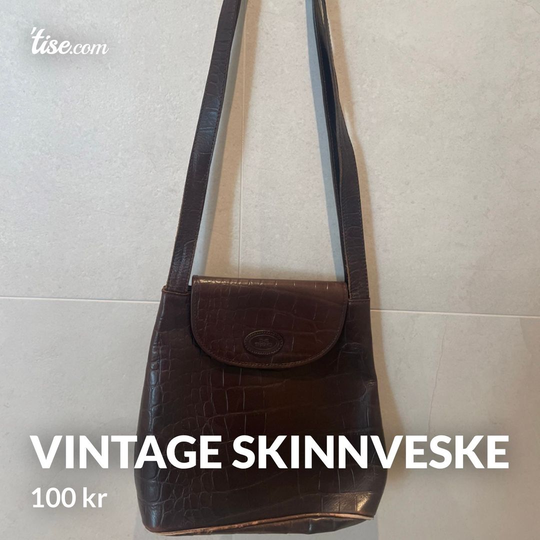 Vintage skinnveske