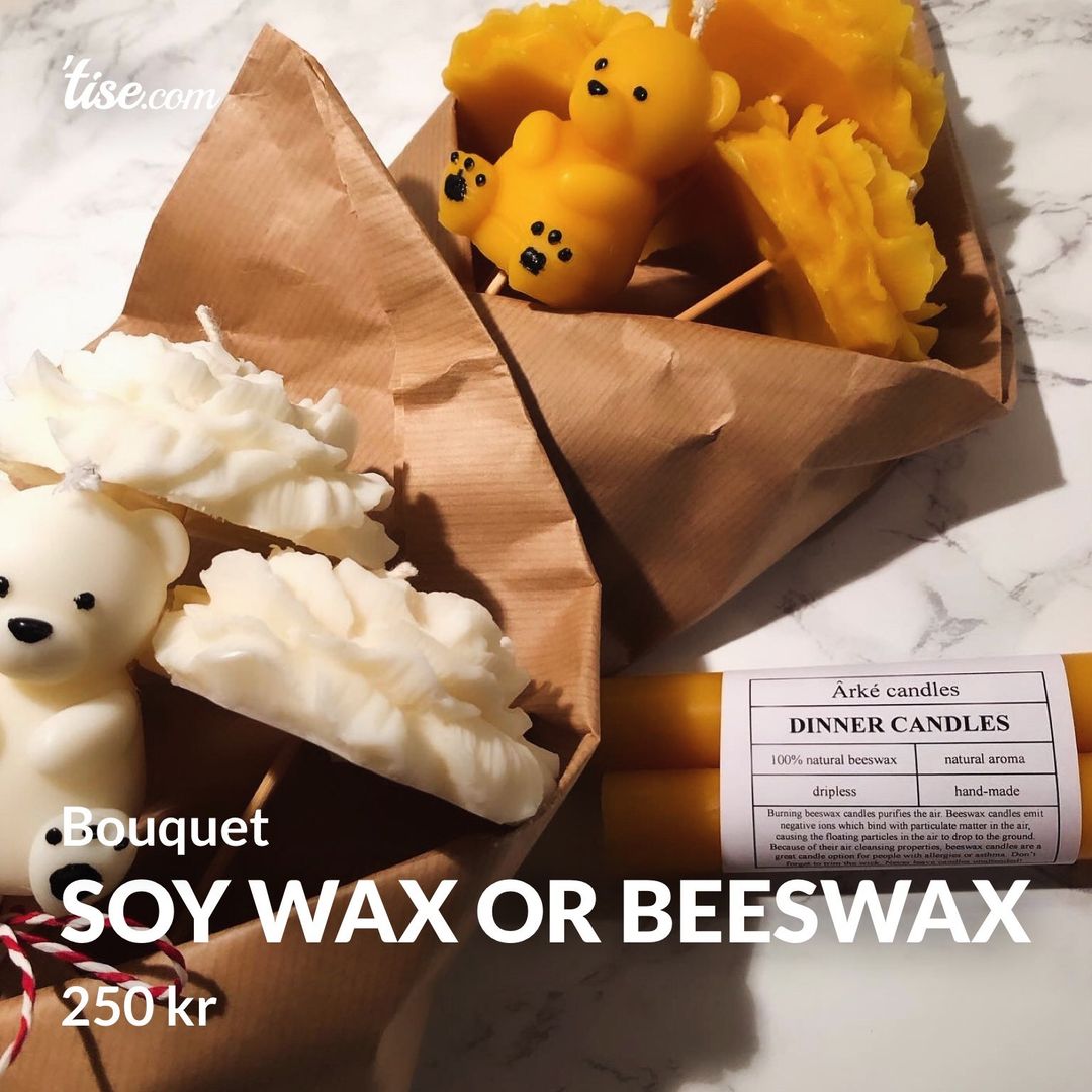 Soy wax or beeswax