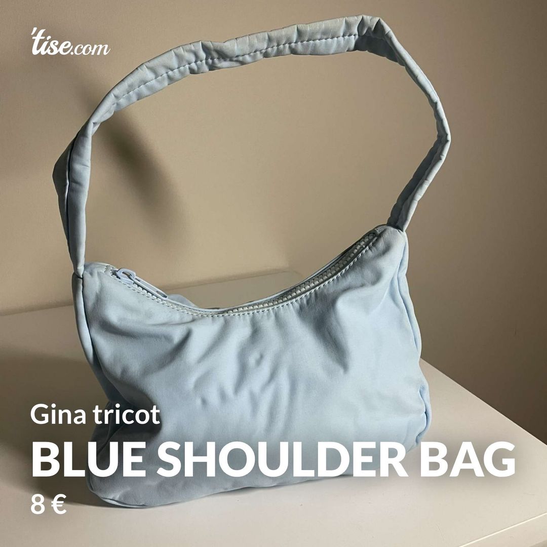 Blue shoulder bag