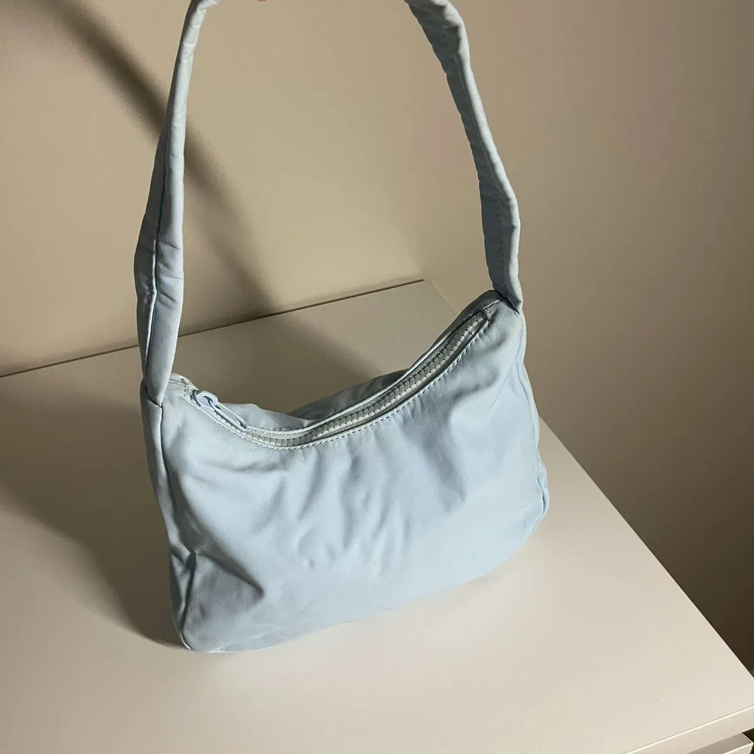 Blue shoulder bag