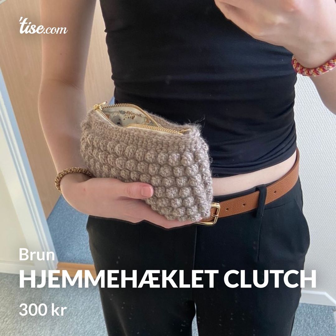 Hjemmehæklet clutch