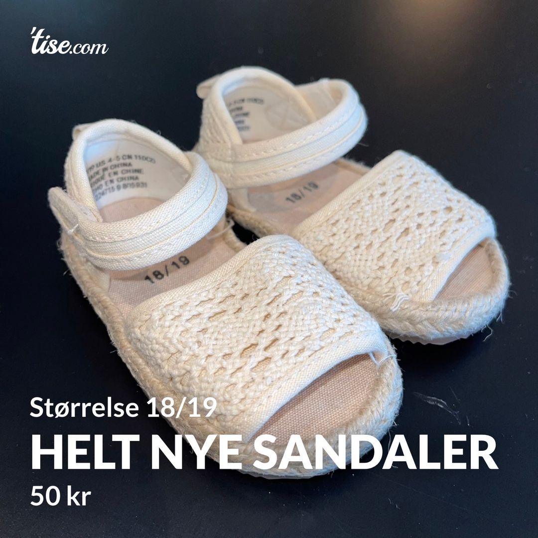 Helt nye sandaler