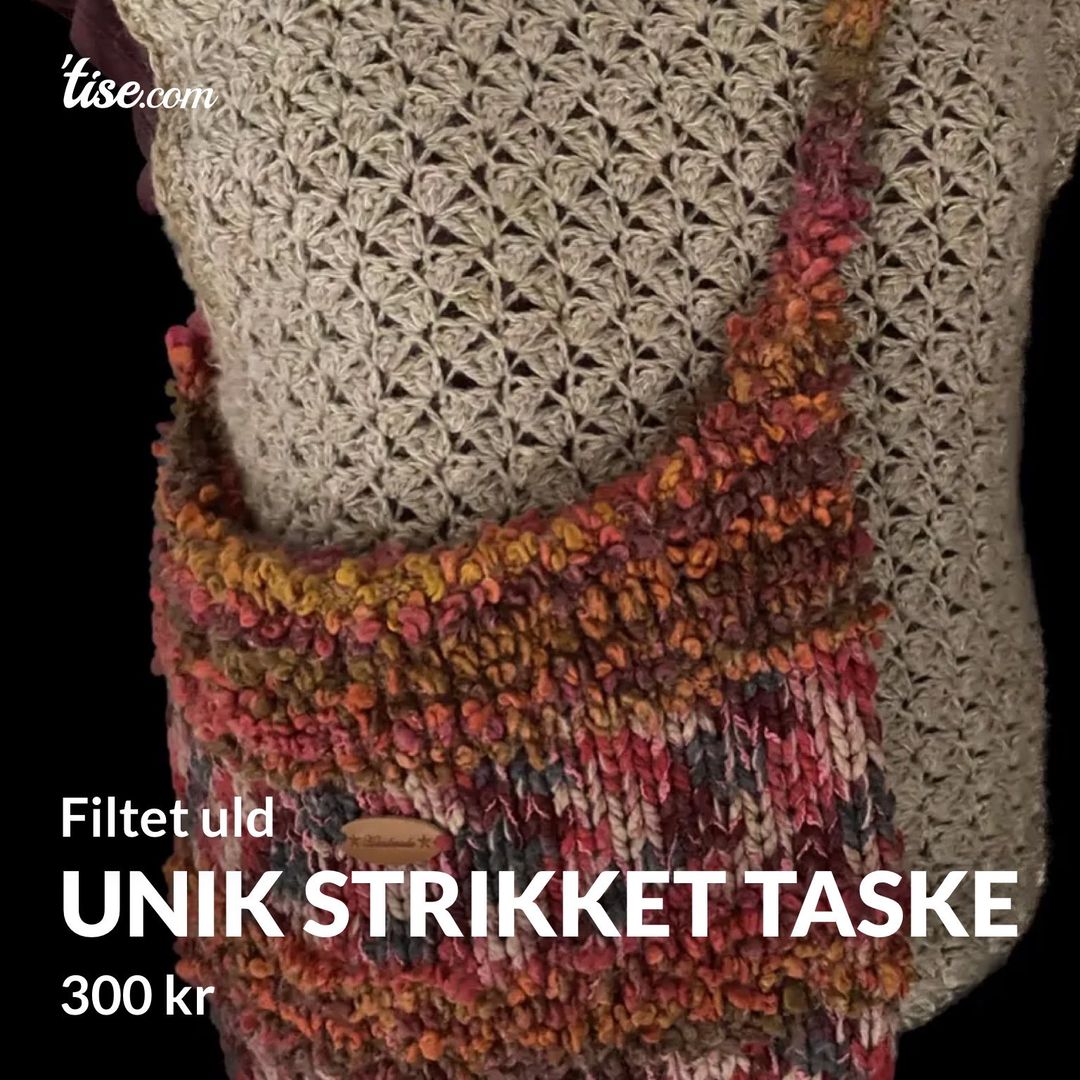 Unik strikket taske