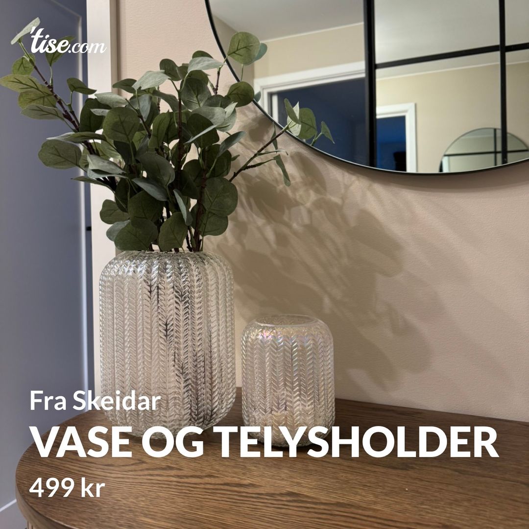 Vase og telysholder