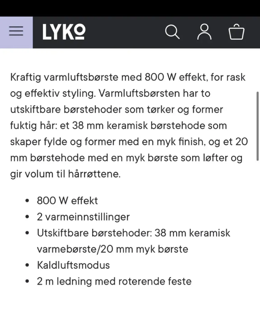 Varmbørste