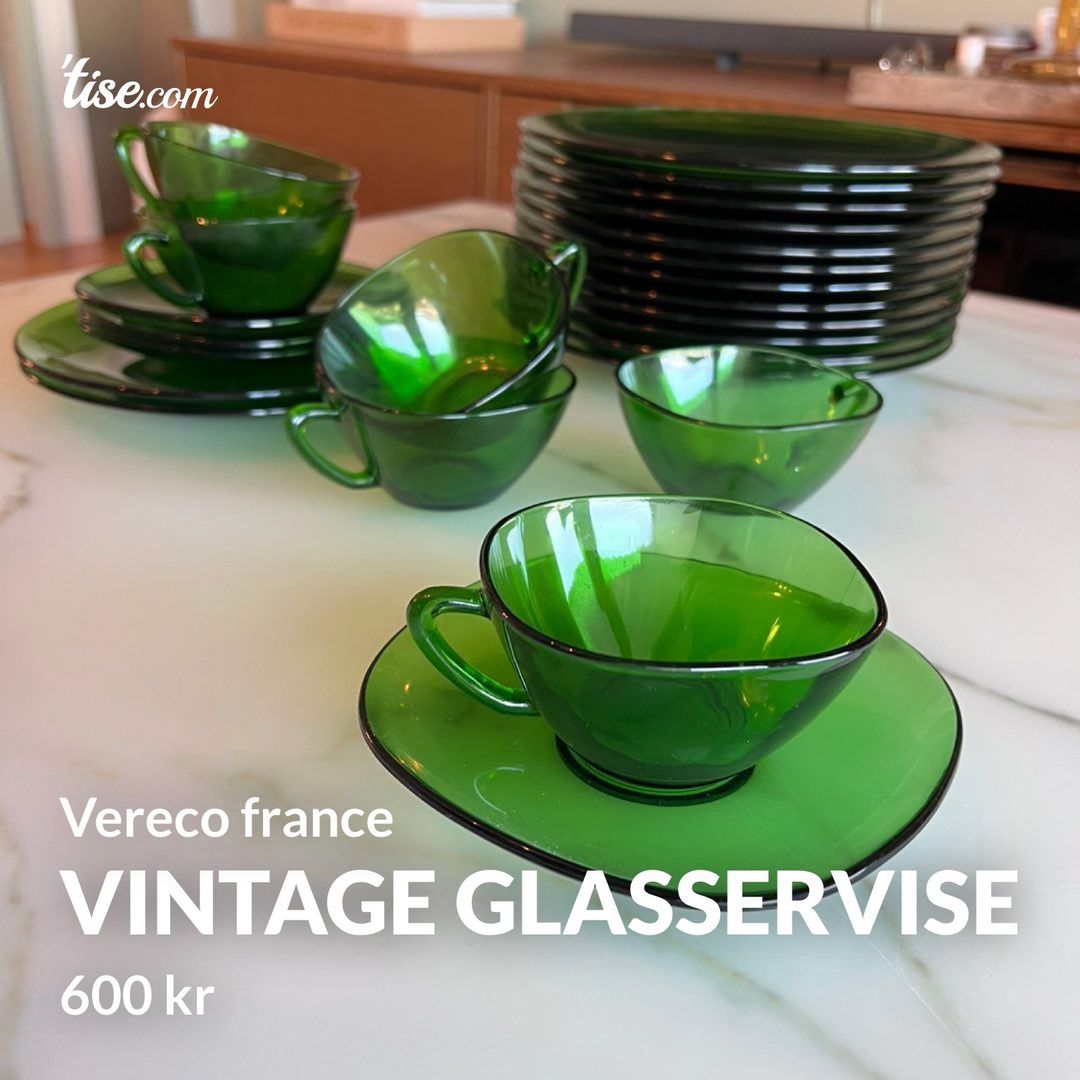 Vintage glasservise