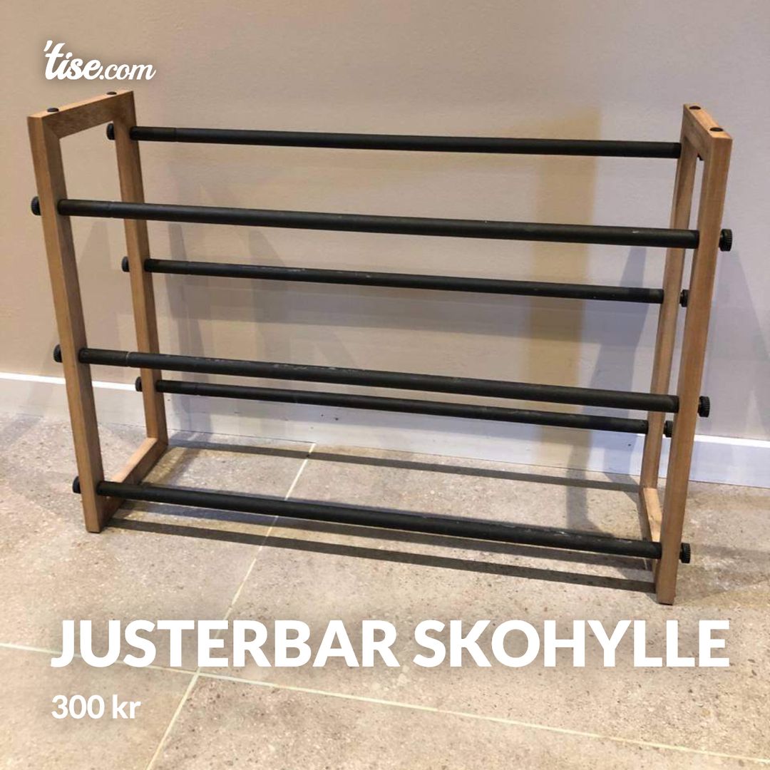 Justerbar skohylle