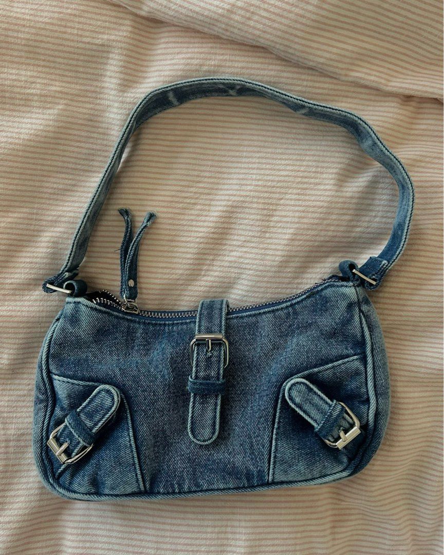 Denim skuldertaske