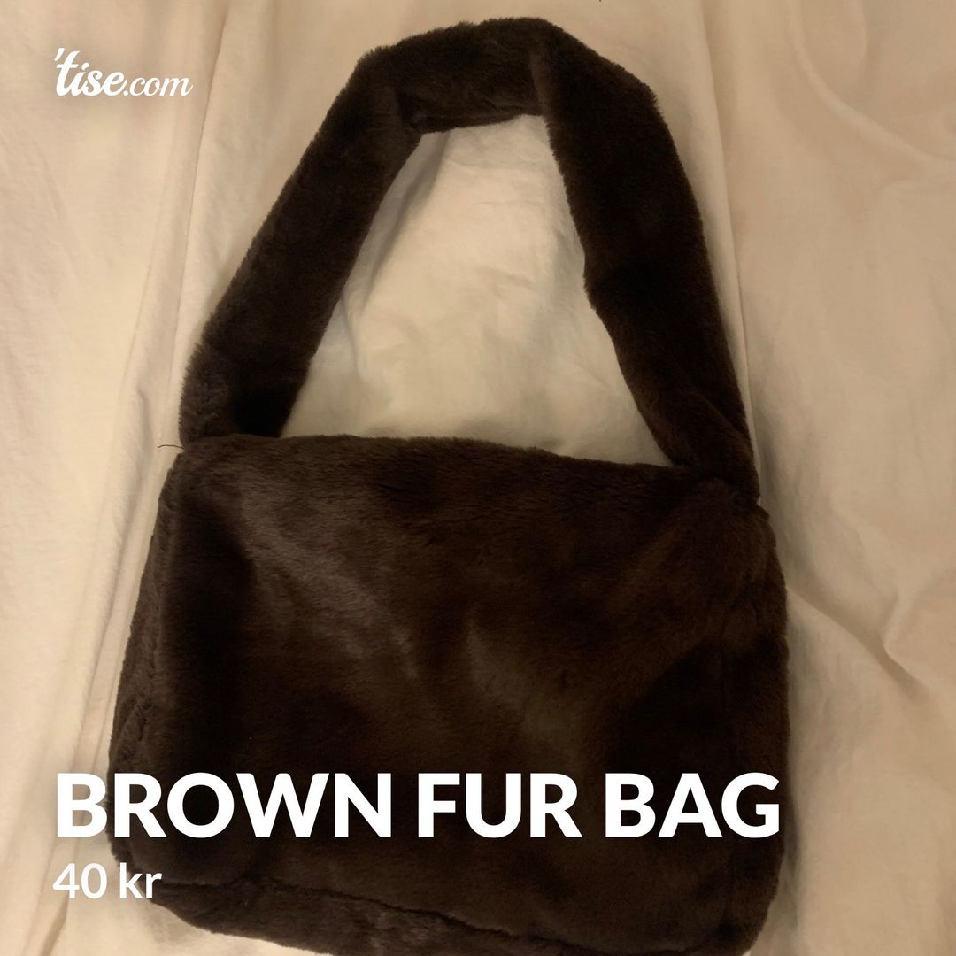 Brown fur bag