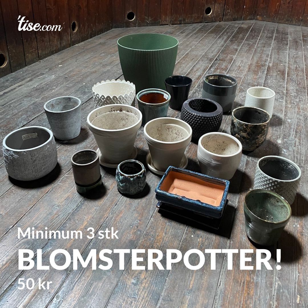 Blomsterpotter!