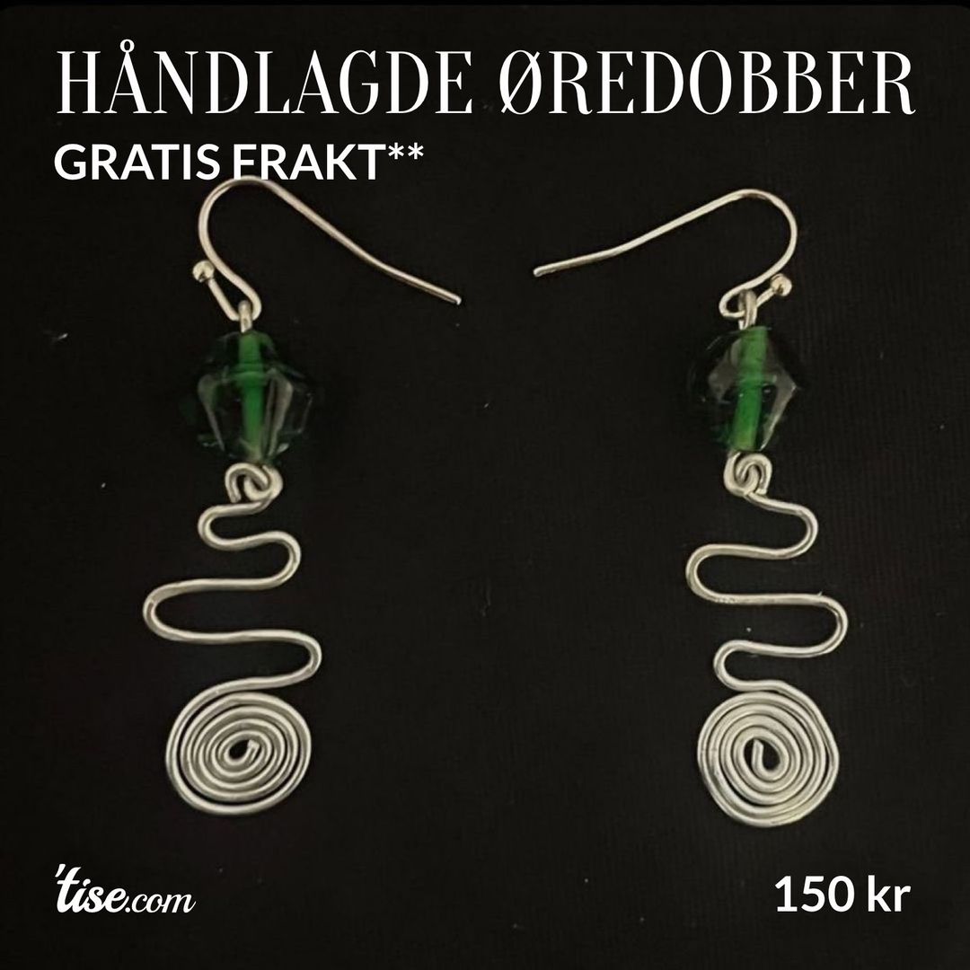 Håndlagde øredobber