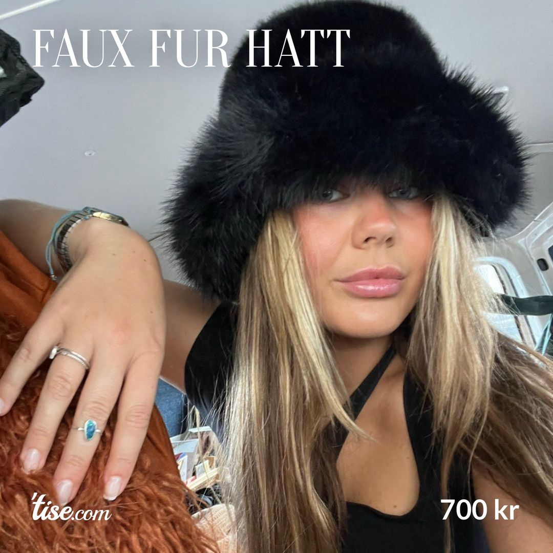 Faux fur hatt