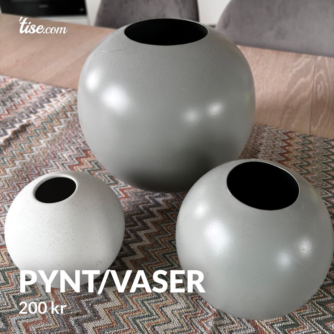 Pynt/vaser