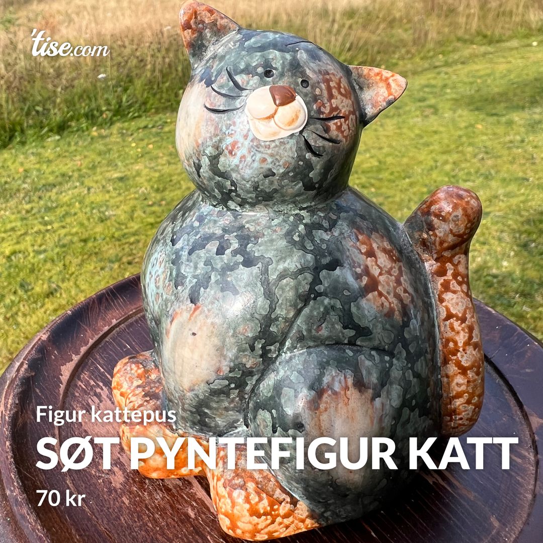 Søt pyntefigur katt