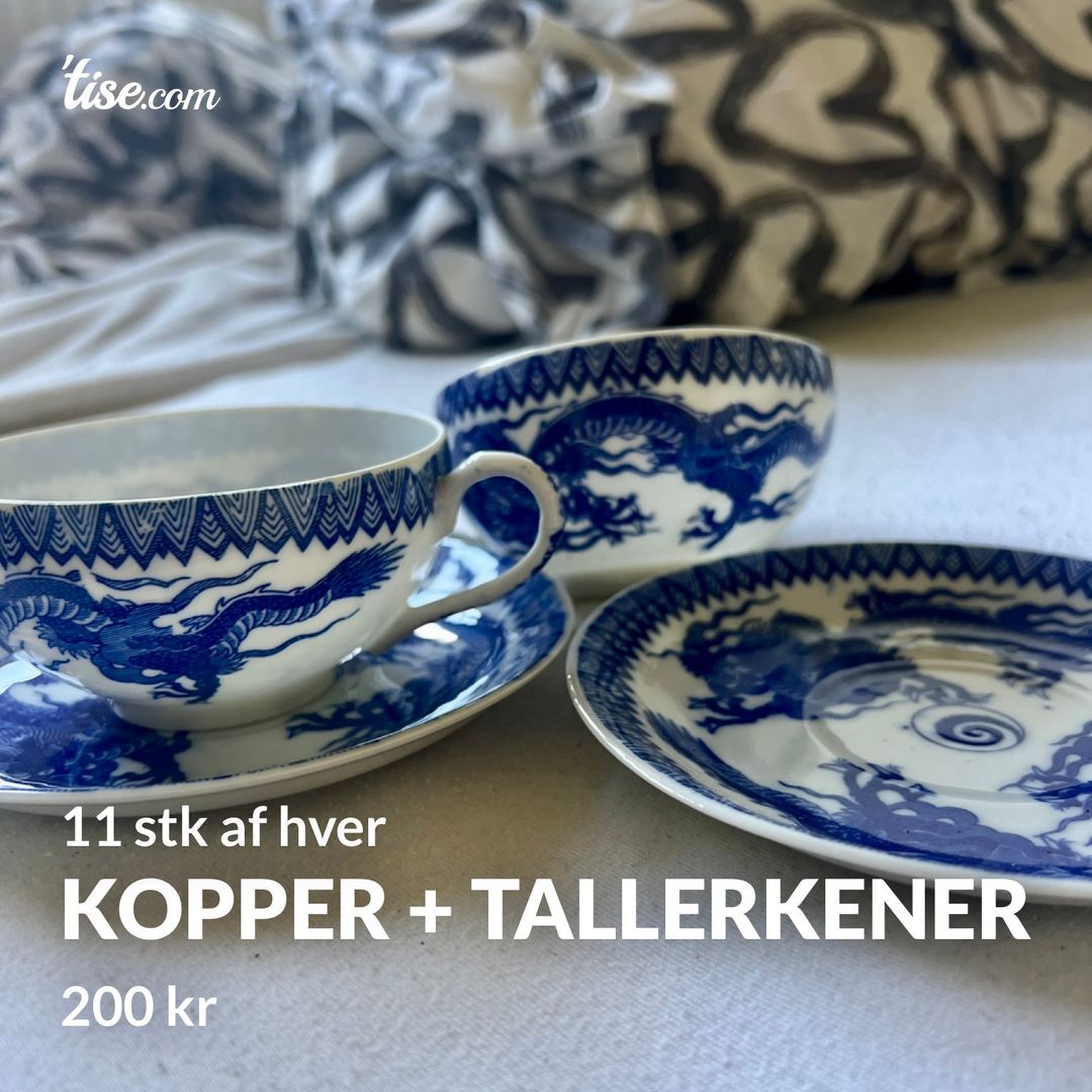 Kopper + tallerkener