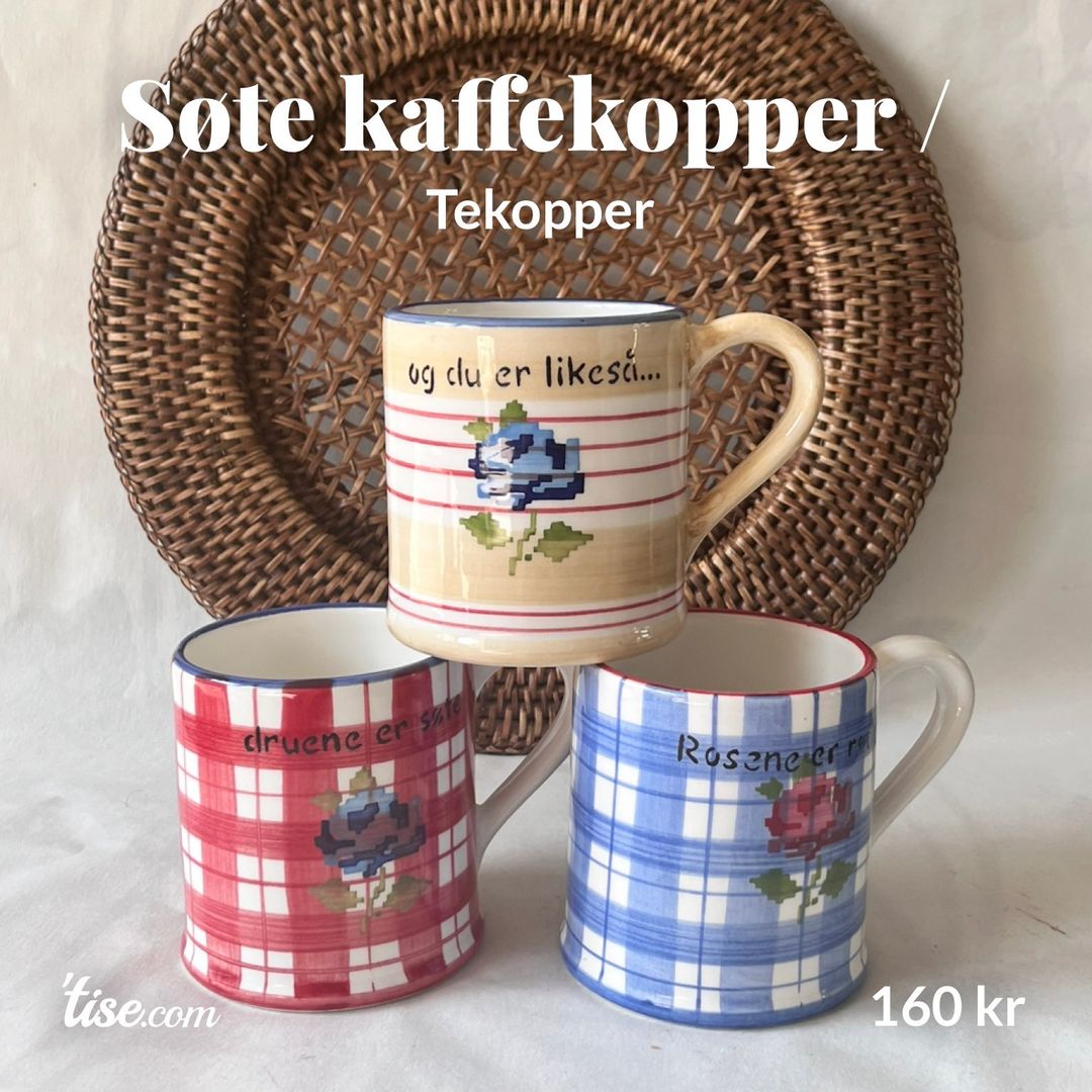 Søte kaffekopper /