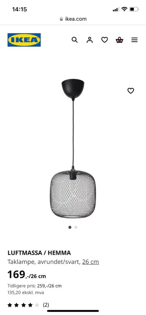 Ikea taklampe