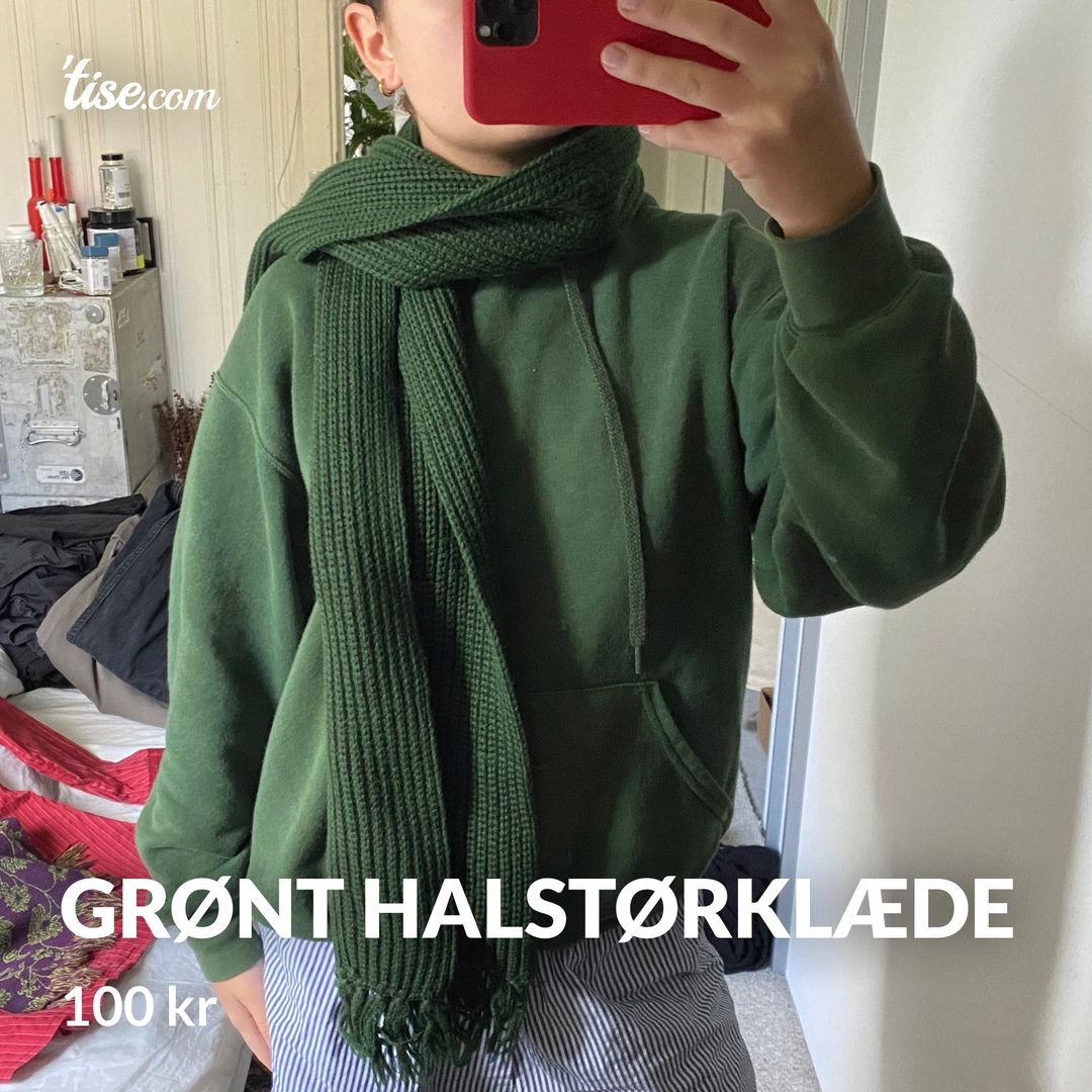 Grønt halstørklæde