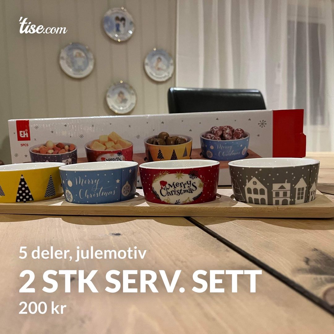 2 stk serv sett