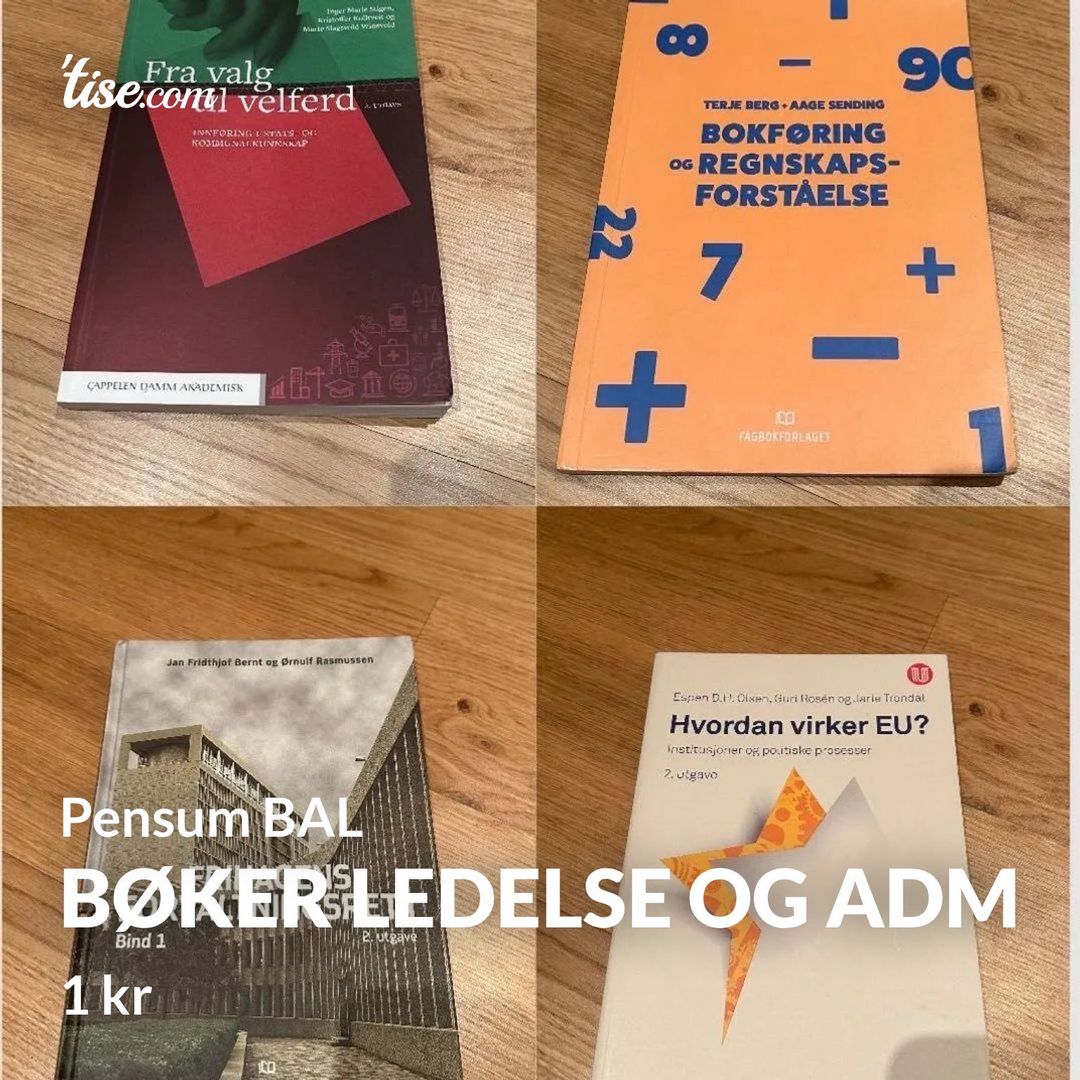 Bøker ledelse og adm