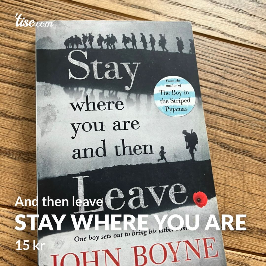 Stay where you are