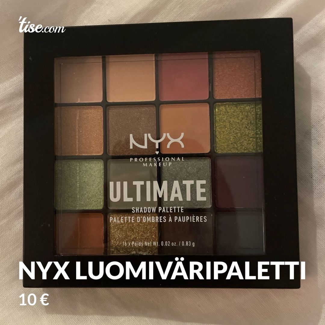 nyx luomiväripaletti