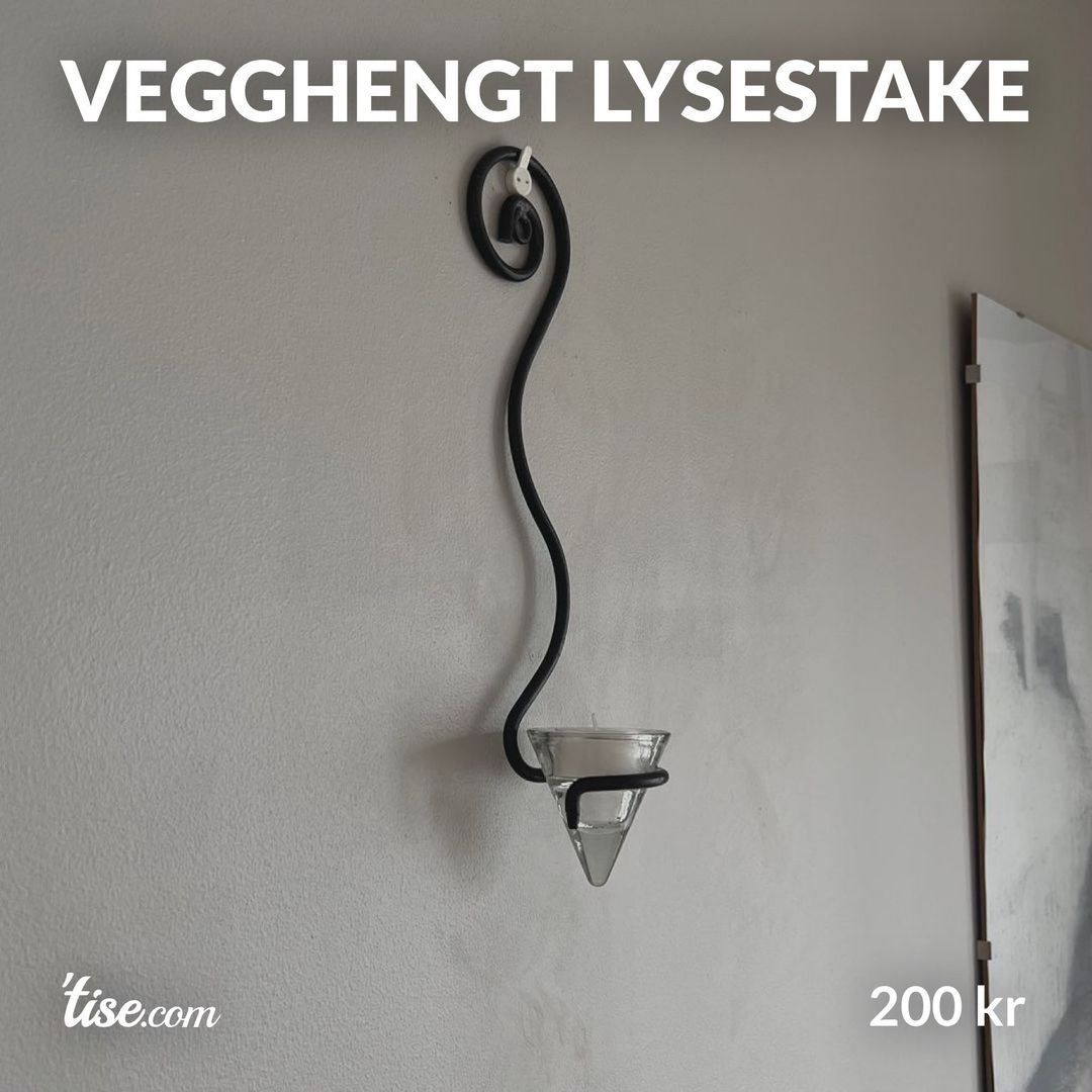 Vegghengt lysestake