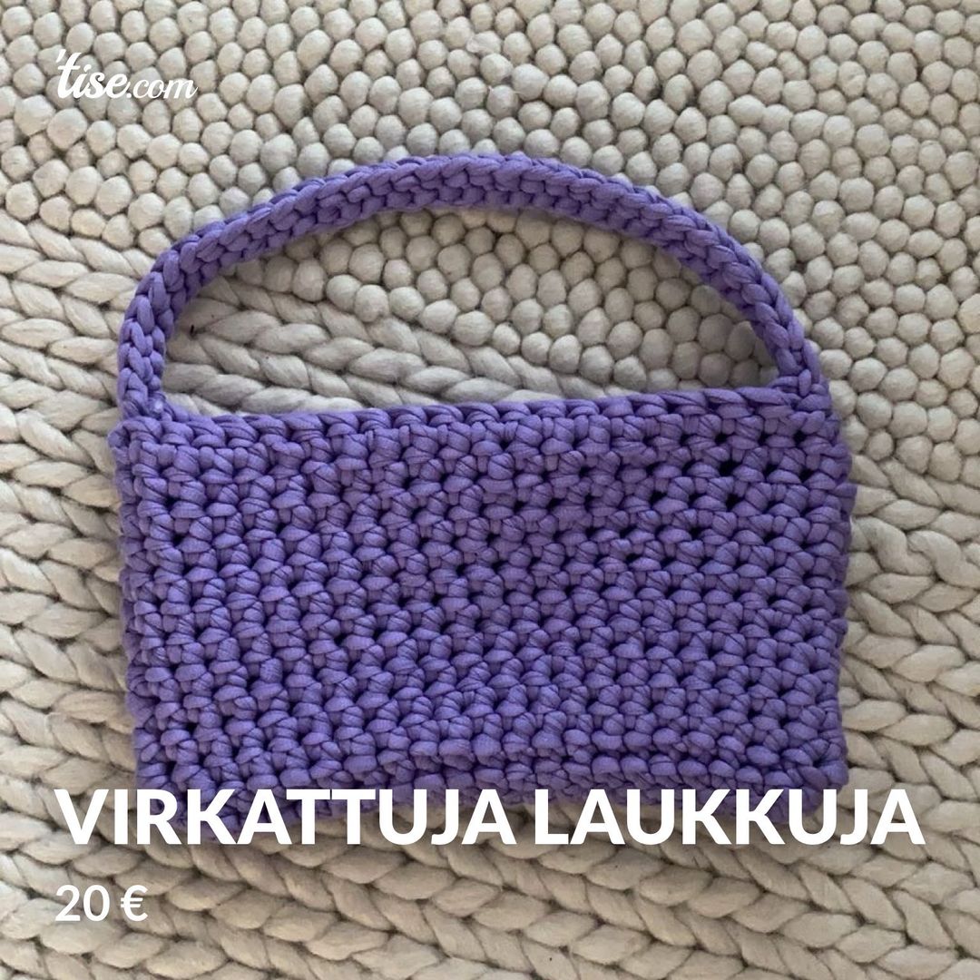 Virkattuja laukkuja