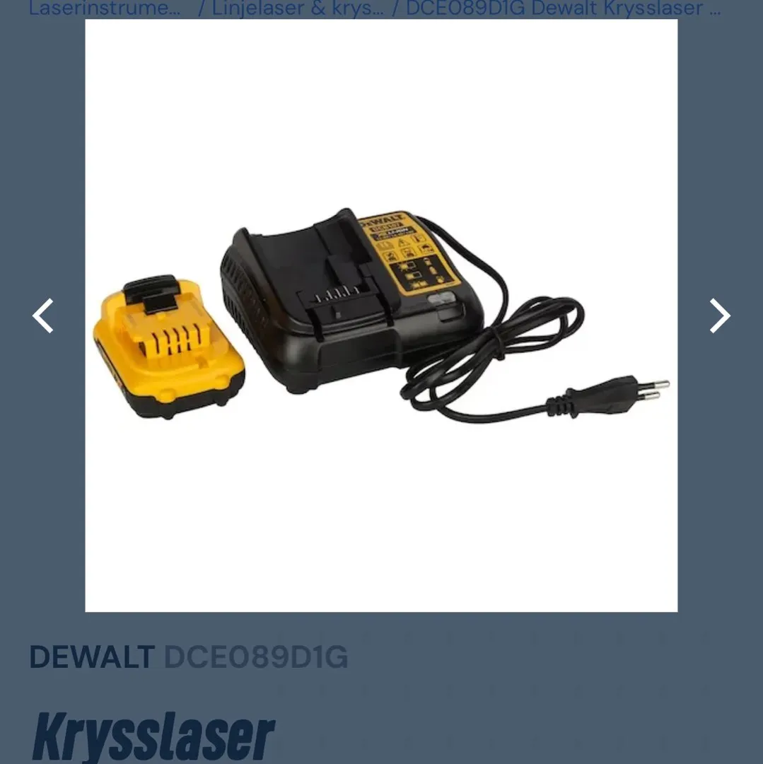 Dewalt krysslaser