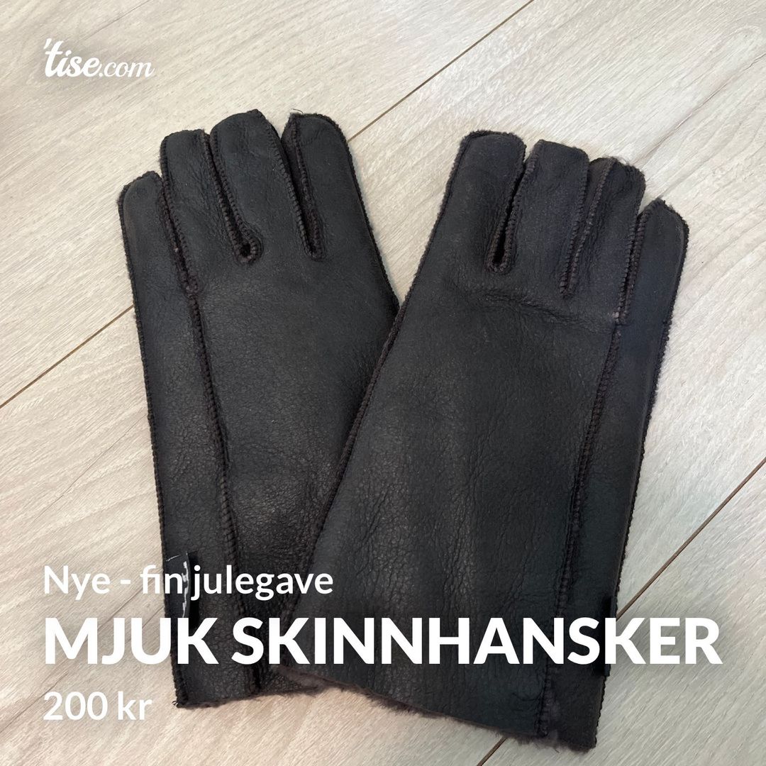 Mjuk skinnhansker