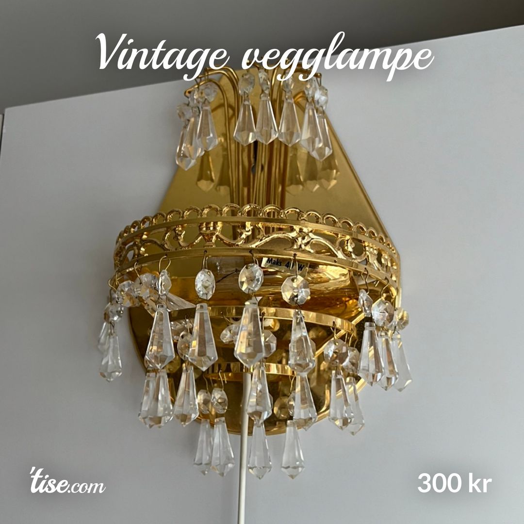 Vintage vegglampe