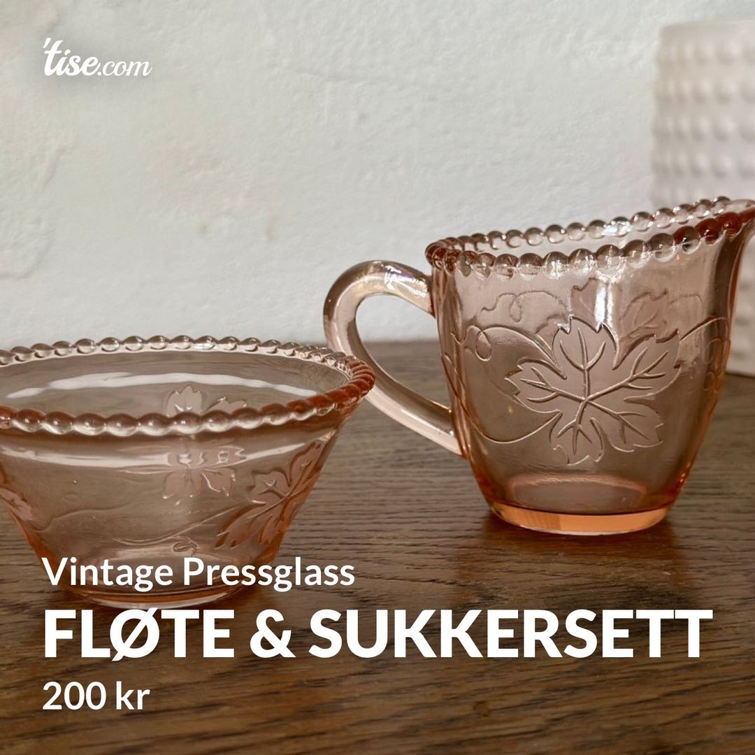 Fløte  sukkersett