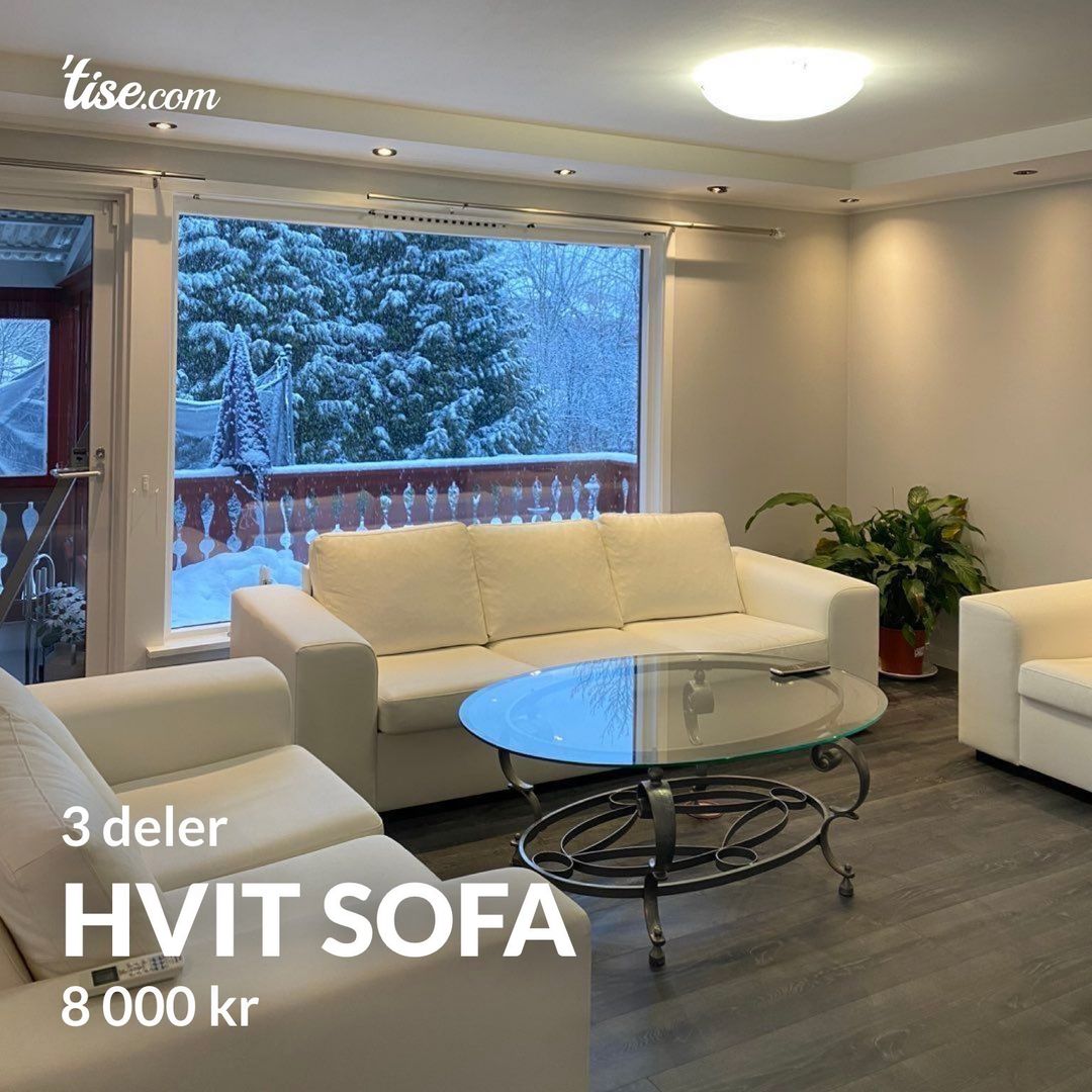 Hvit sofa