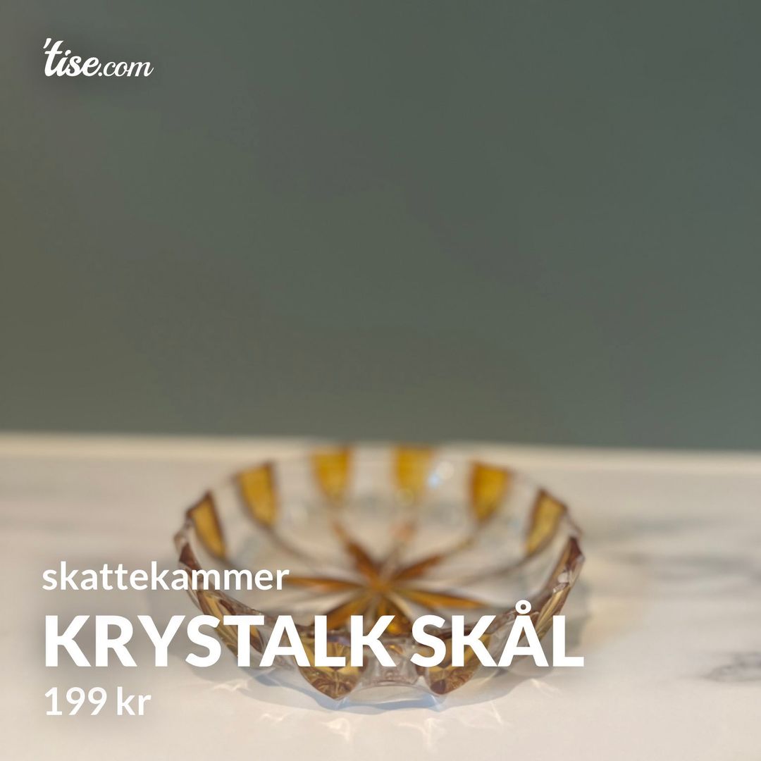 krystalk skål