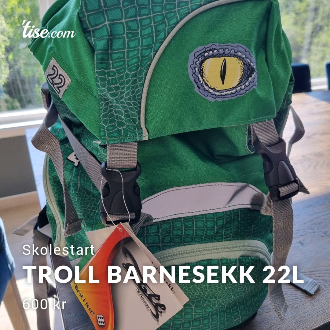 Troll Barnesekk 22l