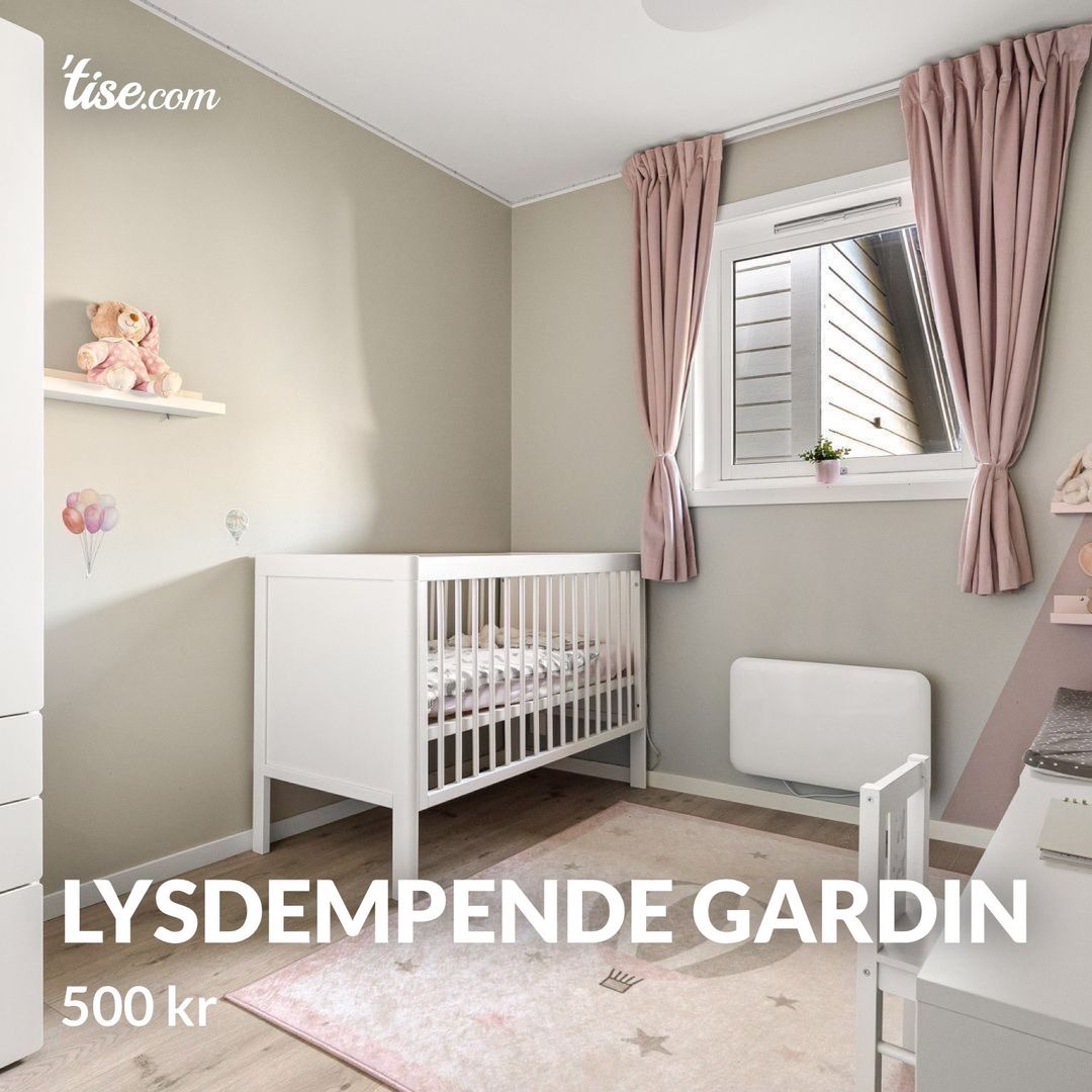 Lysdempende gardin