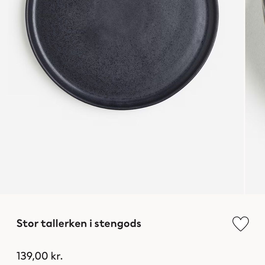 Tallerken i stengods