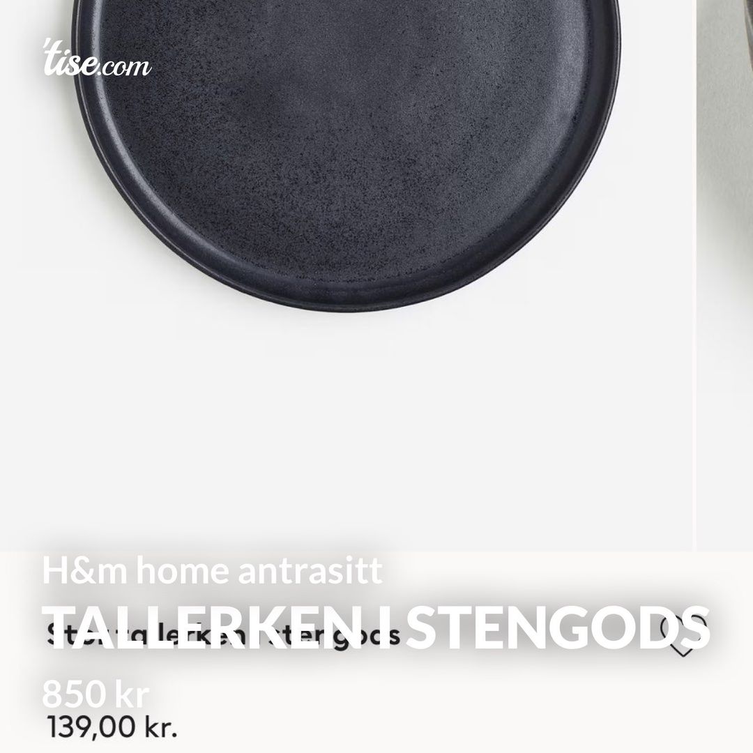 Tallerken i stengods