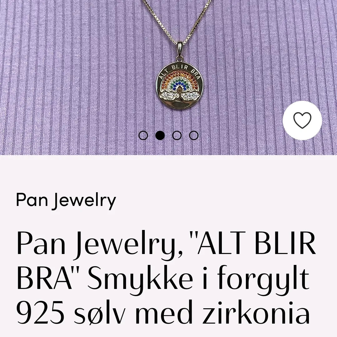 Nytt Pan Sølvsmykke