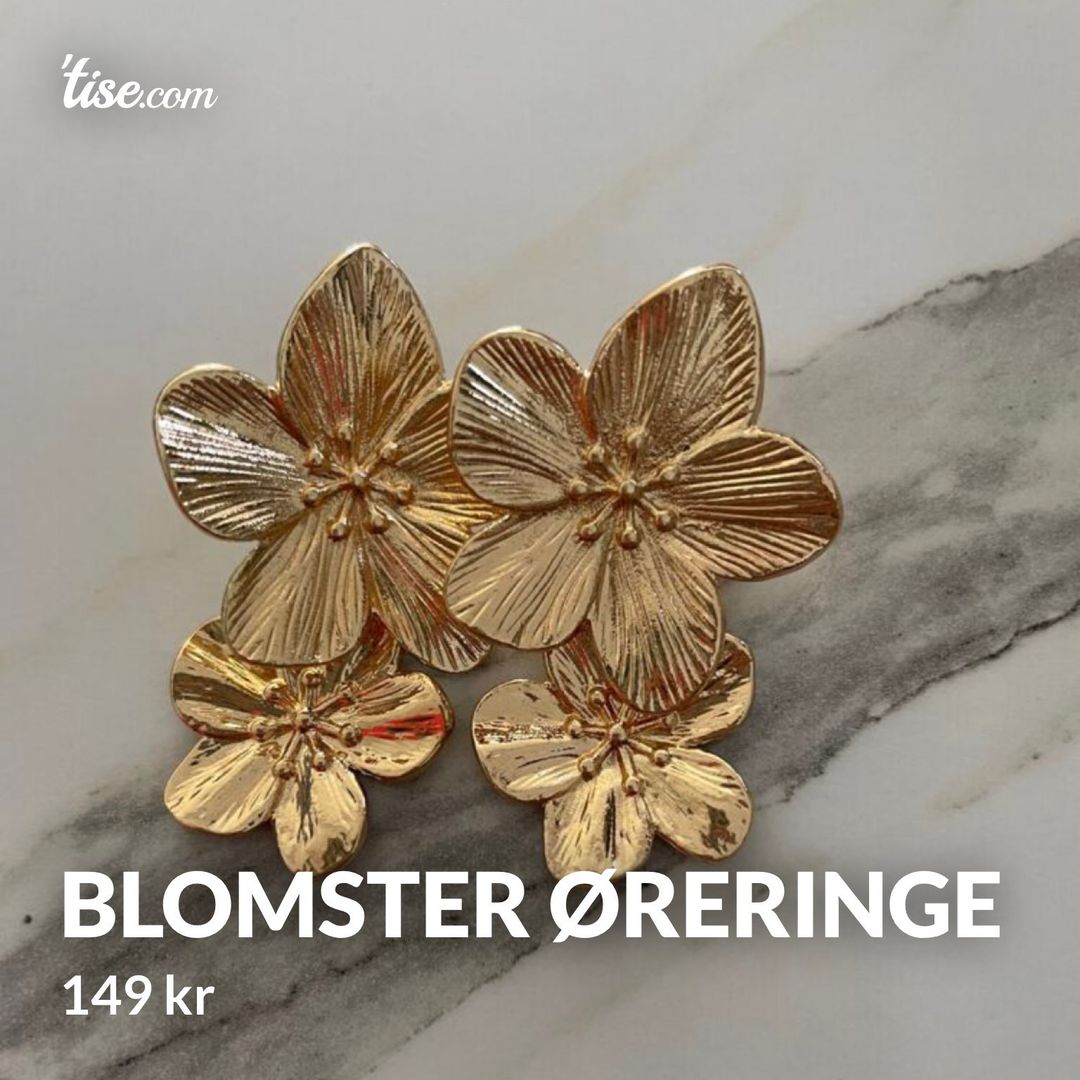 Blomster øreringe